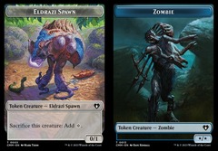 Eldrazi Spawn (0003) // Zombie (0013) Double-Sided Token